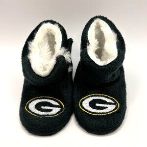 Green Bay Packers Infant Baby Toddler Slippers Forever Collectibles Size Large